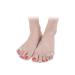 Silicone Gel 2pcs Size Spacers Anti- Hammer Protectors Pinky Pads Universal Separators Comfortable Gel Straightener Cushions Skid for Bunions Little Tailors White Feel Curly Gel