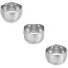 Frcolor 3st foam foam for shaving foam comfortable shave renaissance accessories two-layer shaving bowl men soap shells cream bowl double-walled stainless steel manual fit 8.2x5.8cmx3pcs silverx3stk