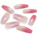 Coffin False Nails Long Fake Nails Ballerina Acrylic Press on Nails Gradient Stick on Nails 24pcs for Women and Girls (Color : Pink Size : G) - Buy Online on GoSupps.com