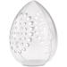 Qyrugcxs Sponge Storage Box Makeup Powder Puff Empty Egg Shaped Transparent Powder Puff Makeup Storage Box - Buy Online on GoSupps.com