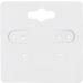 200-Pack White Hanging Earring Cards - 2x2 in Jewelry Holders for Display & Storage - Buy Online on GoSupps.com