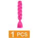 prinfantasy Braiding Hair Long Braid Hair Extensions Synthetic Braiding Hair Hot Pink Halo Hair Extension DIY Braiding Hair Pink Hair Extensions GBBZ018 GBBZ018 24 inch - Buy Online on GoSupps.com