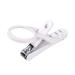 UNbit Nail Clipper Adult Nail Clippers Plastic/Carbon Steel White Nail Clippers 13 * 4.2 * 1.7CM Function Magnifying Glass Nail Clippers Can Rotate