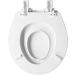 Mayfair 888SLOW 000 NextStep2 Round White Toilet Seat with Built-In Potty Training Seat - Slow-Close & Removable - Buy Online on GoSupps.com