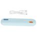 Toothbrush holder portable USB toothbrush sterilizer box disinfection toothbrush storage holder toothbrush sterilization drying holder (blue)