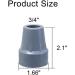 tibiu 3/4Inch Heavy Duty Non-Slip Rubber Cane Tips Crutch Tips Replacement Cane Foot Caps 6 PCS - Buy Online on GoSupps.com