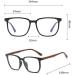 PARWANA Designer Anti Glare Blue Light Blocking Reading Glasses - Large Flat Light Mirror +250 Sand-Black Stylish Computer Readers for Eye Protection - Buy Online on GoSupps.com
