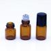 12-Pack Amber Glass Roll-On Bottles with Steel Roller Balls & Black Lids - 5ml Essential Oil & Perfume Containers - Buy Online on GoSupps.com