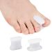 1Pairs Gel Toe Separators Toe Spacers to Straighten Overlapping Toes Bone Thumb Ectropion Adjuster Orthotics Corrector Hallux Valgus Foot Care Tools 1pairs/a 36x21mm