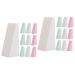 FRCOLOR 60 Pcs Loose Puff Beauty Puff Makeup Pads Cardboard Numbers Cosmetic Wedges Triangle Puff Cosmetic Puffs Green Makeup Face Puffs Makeup Puffs Mini Sponge Diamond Makeup Tools