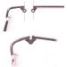 Epasha Vintage Glasses Replacement Bracket Legs - Durable Plastic & Metal Arm Parts 1 Pair Black 1.2mm Thickness | International Shipping Available - Buy Online on GoSupps.com