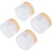 B Blesiya 4 Pieces 50g Empty Glass Cream Jars - Ointment & Cosmetic Containers with Screw Lid for International Shipping - Buy Online on GoSupps.com