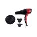 2000W Professional Hair Dryer with Nozzles Ionic Salon Powerful Hairdryer AC Motor Fast Blow Dryer with 3 Heat 2 Speed Low Noise Hairdryer Powerful Quick Drying for Home and Salon Red Small Gift