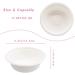 Pzhoais 100 PCS Disposable Paper Bowls Biodgradble Bowl 12 White Party Paper Bowls Natural Sugarcane Fibers Bowls - Buy Online on GoSupps.com