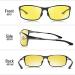 Bircen Night Vision Glasses for Driving - HD Anti Glare Al-Mg Frame for Men and Women - Buy Online on GoSupps.com