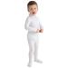 Eczema Clothing for Toddlers - White Long Sleeve Bodysuit for Young Kids - Itch Relief Ultra-Soft and Eco-Friendly No Zinc or Dyes (2 Years)