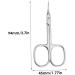 Cuticle Scissors Stainless Steel Manicure Grooming Scissors Curved Slice Pedicure Tool for Nail - Buy Online on GoSupps.com