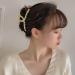 6Pcs Large Nonslip Hair Claw Clips for Women - White | Cute Jaw Hair Claws Barrettes for Thin Hair | Ponytail Holder & Hair Accessory - Buy Online on GoSupps.com