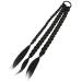 Ipetboom Braids 1pc Long Ponytail Extension Braided Ponytail Extension Braid Extensions Long Braided Ponytail Synthetic Hair Piece Ponytails Black1