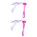 WOONEKY 2 Ensembles coupe des parties intimes cheveux priv s rasoir lectrique pour femme rasoir femme r de surete r de suret tondeuse corps dames tondeuse Gel de silice
