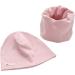 VUCDXOP Kids Cotton Hat Scarf Set - Beanie Hat + Tube Scarf Combo for Boys and Girls - Pink - Size L (3-7 Years) - Buy Online on GoSupps.com