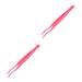 2pcs Tweezers Made of Steel Portable 14.5*2.8*1.2cmx2pcs Pink X 2 pieces