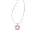 Vsilay Lianxue necklace with colorful floral pearls acrylic beads sweet cute collarbone chain fashion jewelry for women and girls rose
