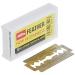 Feather Double Edge Safety Razor Blades (50 Count) - Platinum Coated Hi-Stainless Steel Blades - Made in Japan - Buy Online on GoSupps.com