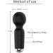 Handheld Cordless Mini Massager for Muscle Tension Relief - Waterproof Silicone - Quiet & Ergonomic Design - Black - Buy Online on GoSupps.com