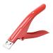 Toenail Clippers Nail Clippers Cuticle Clipper Nail Clipper Professional Acrylic UV Gel Fake Artificial Tips Edge Cutter Professional Nail Art Manicure Tool Red (Color : Red)