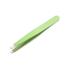 Precision Slant Tweezers for Eyebrows, Facial Hair & Ingrown Hair Removal Green