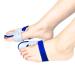 KTROK Bunion Splint Corrector Adjustable Big Toe Separator with Soft Padding Non-Surgical Hallux Valgus Correction for Pain Relief Correct Transverse Arch Day Night Support