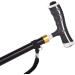 Crutch Telescopic with LED Light Walking Stick Aluminum Alloy Non-Slip Height Adjustable Big Four Feet Walker crutch-11.19 Interesting - Buy Online on GoSupps.com
