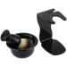 Premium Razor Brush Set - Shaving Soap Nylon Bristles & Cleaning Tool for Home & Travel - Perfect for Men - Buy Online on GoSupps.com