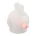 Soothing pacifier toys comfortable and chewable silicone bite toys for babies washable and absorbable to calm the teething (transparent pink)