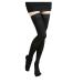 Toe socks women women stockings varicose veins thigh high 25-30 mmHg medical compression closed toe stockings toe socks (color: black size: l) l black
