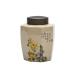 SFANIIX Stash Jar Container Plant Ash Ceramic Tea Cans Double-layer Sealed Cans Common Flower Tea Storage Cans Household Medicinal Materials Cans Vintage Storage Jars
