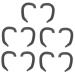 KICHOUSE 5 Pairs Auricle Corrector Supplies Holder Sticker Holder Toiletries Storage Mask Ear Saver Protruding Ear Corrector Ear Correctors for Ear Savers Tab