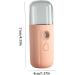 1PC Mini Facial Mister Handheld Face Mist Sprayer Moisturizing Steamer USB Recharging Skin Hydration Tool 30ml. Pink - Buy Online on GoSupps.com