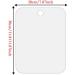 Zywuoy Anti-Fog Shower Mirror 2-Pack | Fitting-Free Acrylic Bathroom Mirror for Shaving & Makeup | 20 x 30 cm - Buy Online on GoSupps.com