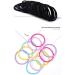 Rmeet Mini Hair Tie - 100 Pack Black Rubber Hair Bands for Girls | Elastic Small Hair Ties for Daily Hairstyles - Buy Online on GoSupps.com