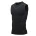 EXPECTSKY Ionic Shaping Vest Guys Men Chest Gynecomastia Compression Top to Build a Perfect Body Black S