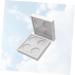 Gogogmee 2pcs 4 Lipstick Case Eyeshadow Containers Empty Eyeshadow Tins Empty Aluminum Tin Jars White - Buy Online on GoSupps.com