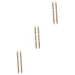 LALAFINA 6 Pcs Eyebrow Pencil Black White Pencils Eyebrow Pencil Dark Brown Eyeliner Girl Double Head Makeup 14.5cmx3pcs Picture 2x3pcs