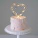KIPETTO Love Heart Pearls LED Cake Topper | Perfect for Birthday Wedding Anniversary & Party Decorations - Buy Online on GoSupps.com