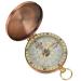 Tbest Portable Compass Vintage Retro Metal Copper Flip Cover Pocket Watch Compass Replacement for Camping Hiking Boating
