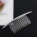 Curved Alloy Hair Side Comb Set - Silver & Gold French Hair Twist Inserts & Clips for Women & Girls - Stylish Hair Jewelry & Styling Tool - Buy Online on GoSupps.com