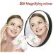 ARAZO 20X Magnifying Mirror - Professional Pocket Vanity for Eye Makeup and Eyebrow Tweezing - Buy Online on GoSupps.com