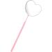 Minkissy Love Heart Lash Mirror for Eyelash Extensions | Stainless Steel Handheld Mirror for Women | Pink Lash Technician Supplies - Buy Online on GoSupps.com