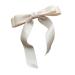 JSGHGDF Bowknot Hair Clip Elegances Long Ribbon Bowknot Shape Spring Hair Clip for Girl Photography Styling Tiaras Beige